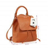 Rucsac dama din piele naturala DiAmanti Umberto Arancio